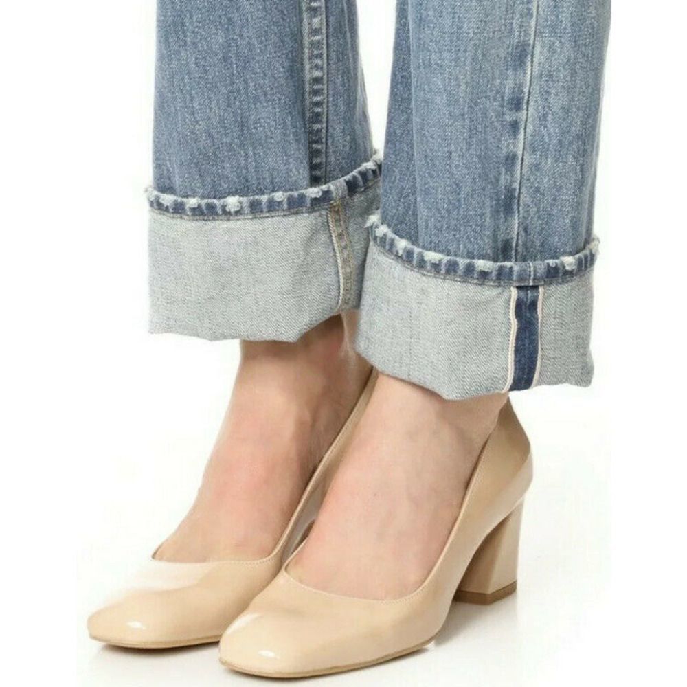 Stuart Weitzman NEW! Marymid Nude Patent Heels Sz. 8.5